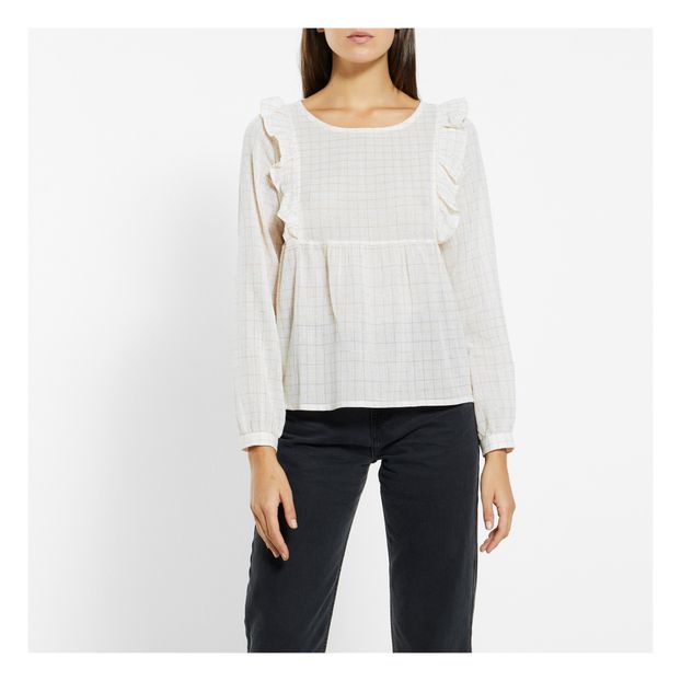 Blouse Carreaux Lurex - Collection Femme --product