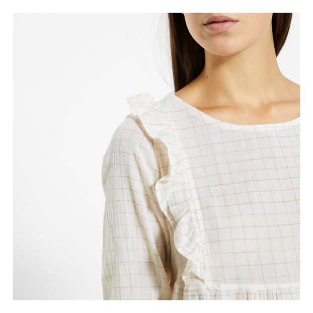Blouse Carreaux Lurex - Collection Femme --product
