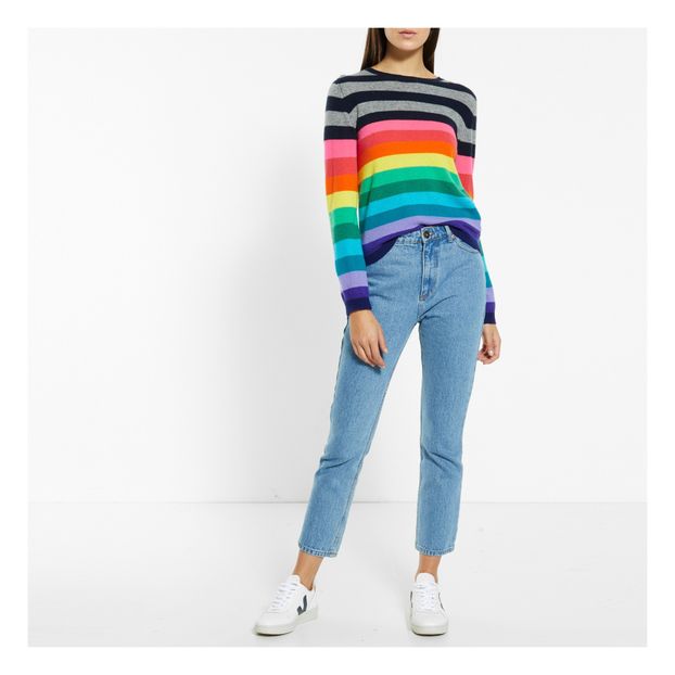 Pull Cachemire Multi Stripe Crew-product