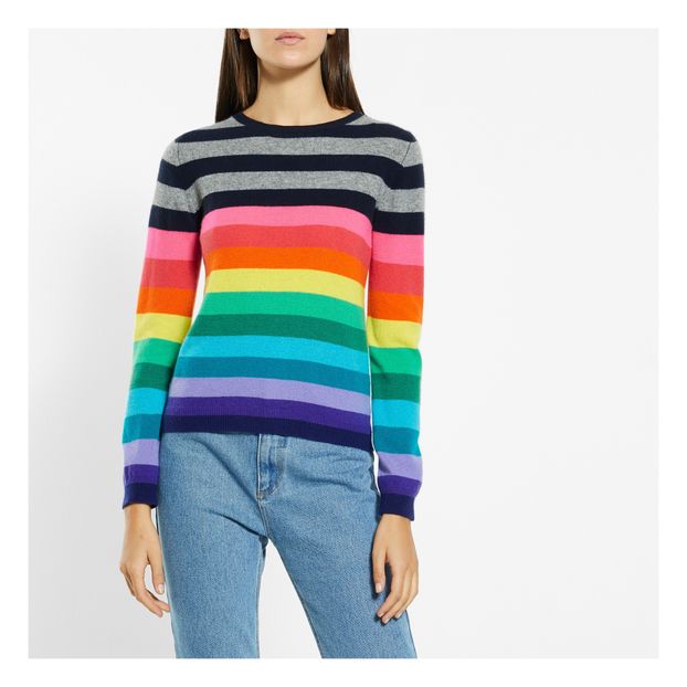 Pull Cachemire Multi Stripe Crew-product
