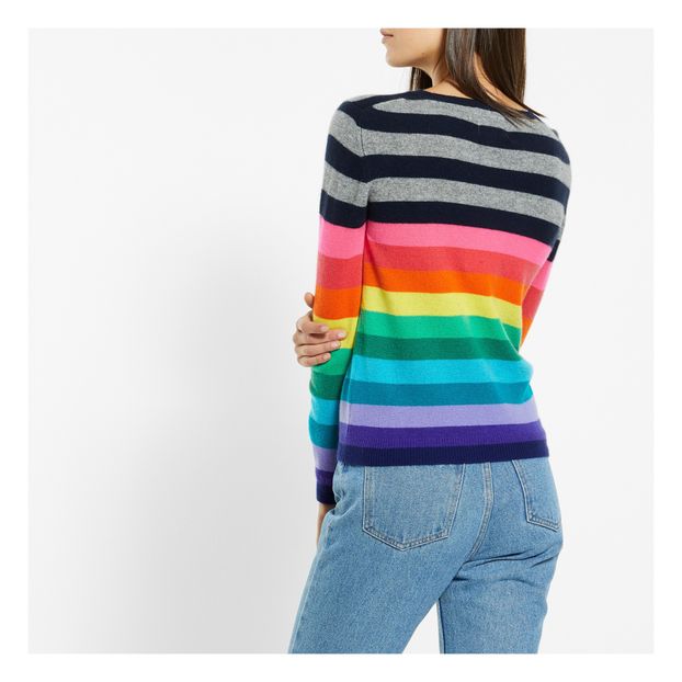 Pull Cachemire Multi Stripe Crew-product
