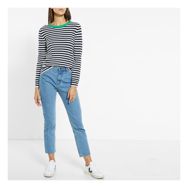 Pull Cachemire Neck Stripe Crew-product