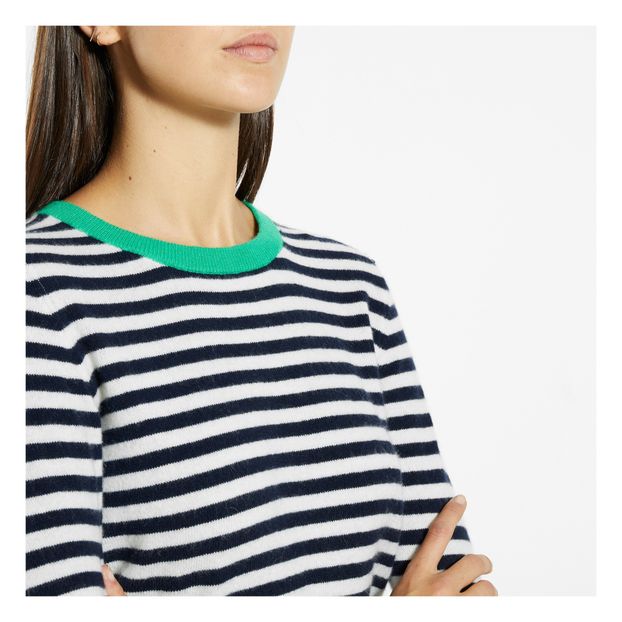 Pull Cachemire Neck Stripe Crew-product