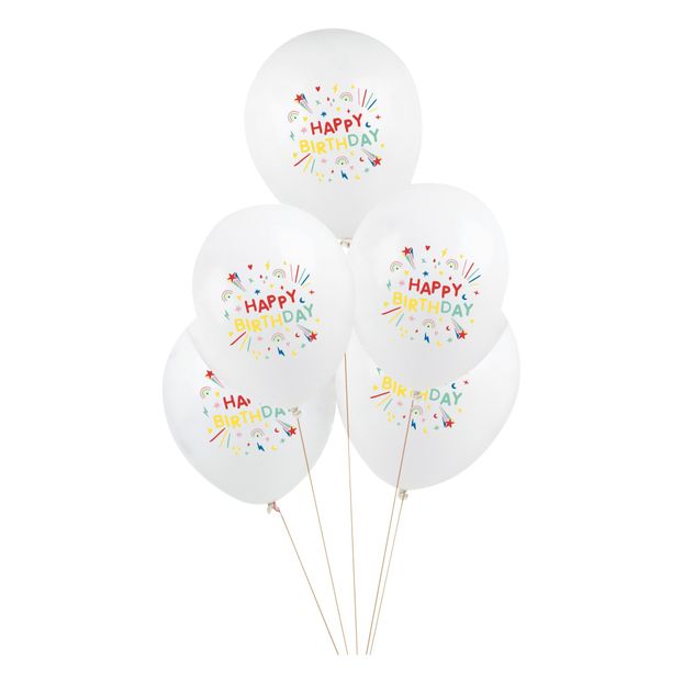 Happy Birthday Balloons - Set of 5-product