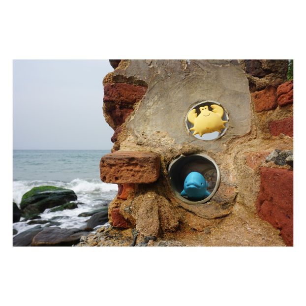 Crabe pour le bain en caoutchouc naturel-product