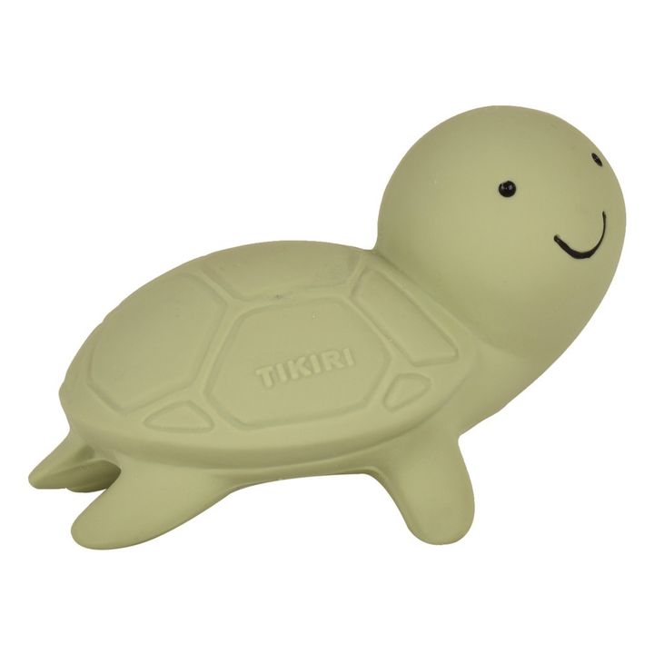 Tortue pour le bain en caoutchouc naturel | Vert- Image produit n°3