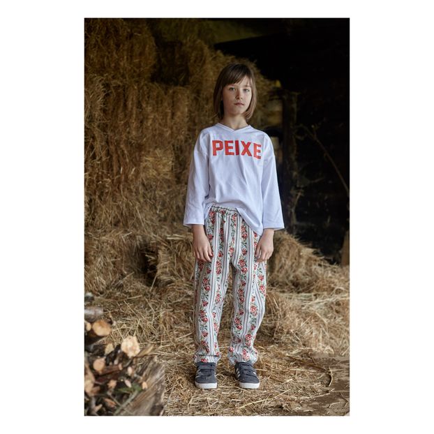 Pantalón con estampado de flores-product
