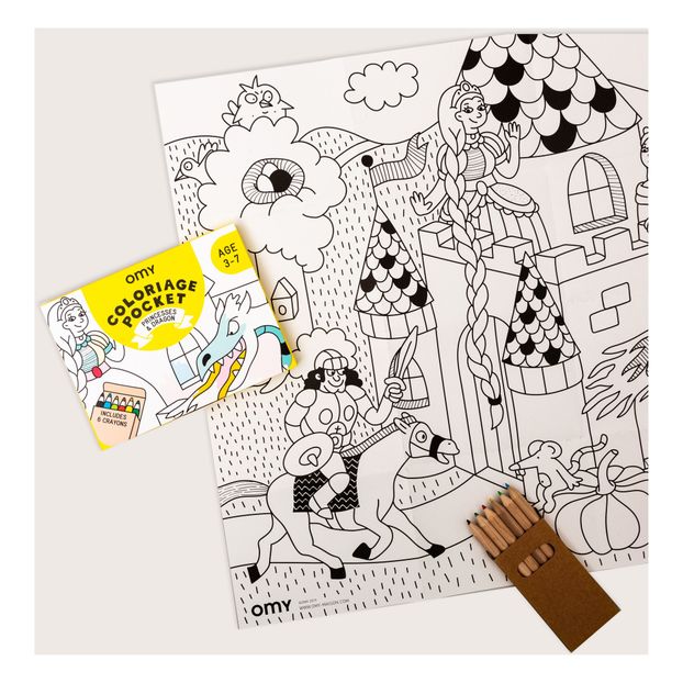 Pochette de coloriage Princesse et Dragons-product