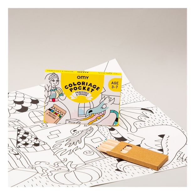 Pochette de coloriage Princesse et Dragons-product