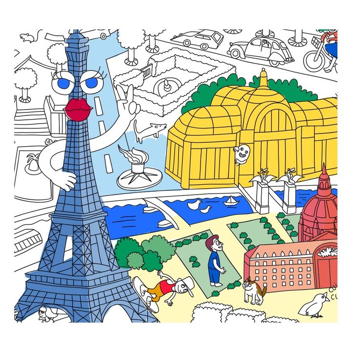 Giant Paris Colouring-in Poster- Product image n°2