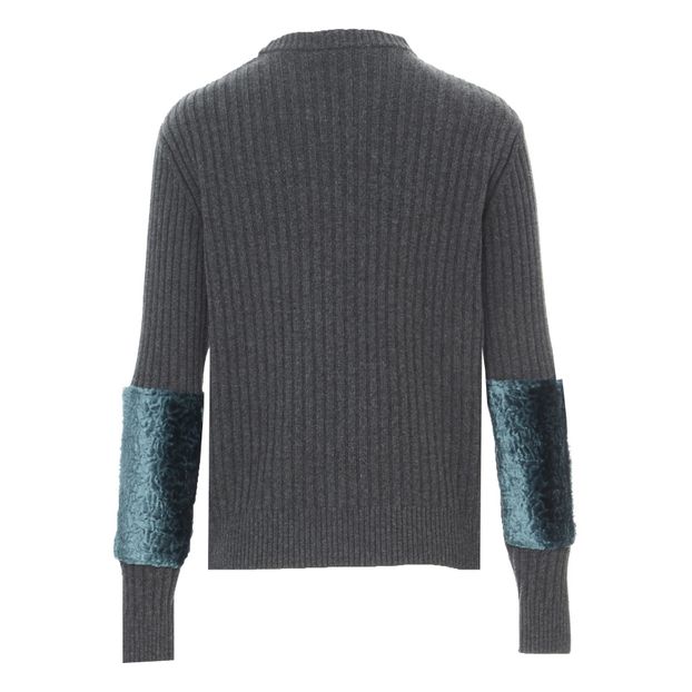Pull Empiècements Fausse Fourrure-product