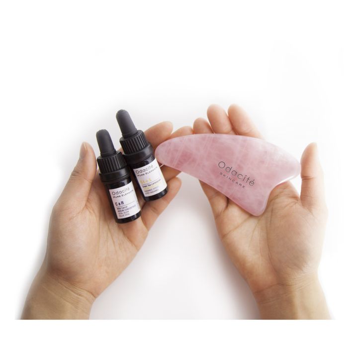 Gua Sha de Cuarzo rosa- Imagen del producto n°1
