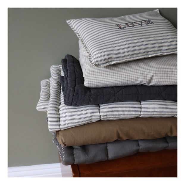 Striped Embroidered Cushion 22x30 cm-product