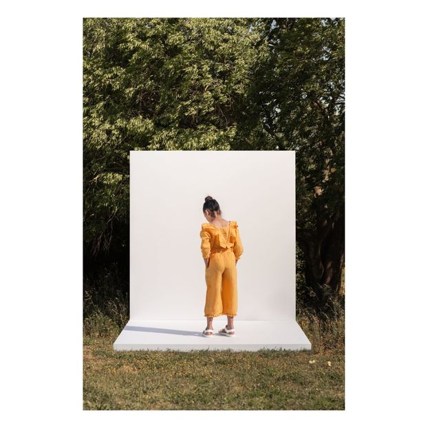 Mia linen wide-legged trousers-product