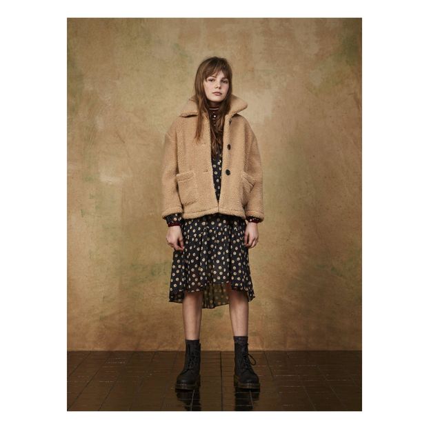 Manteau Boutonné Façon Fourrure Sherpa-product