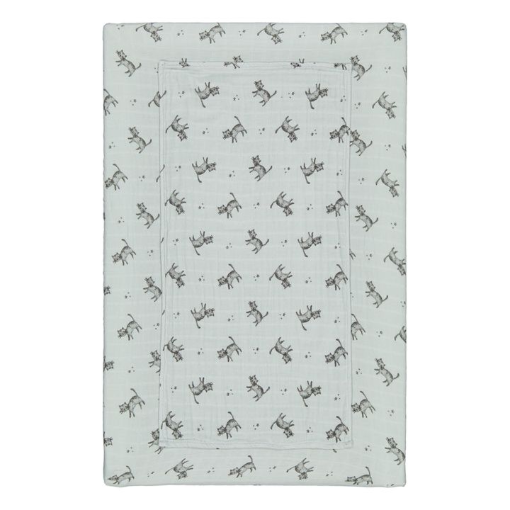 Fanny Cat Changing Mat Cover | Blue- Product image n°0