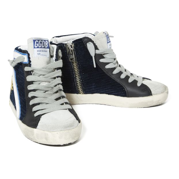 Zapatillas Cordones Cremallera Terciopelo Slide-product