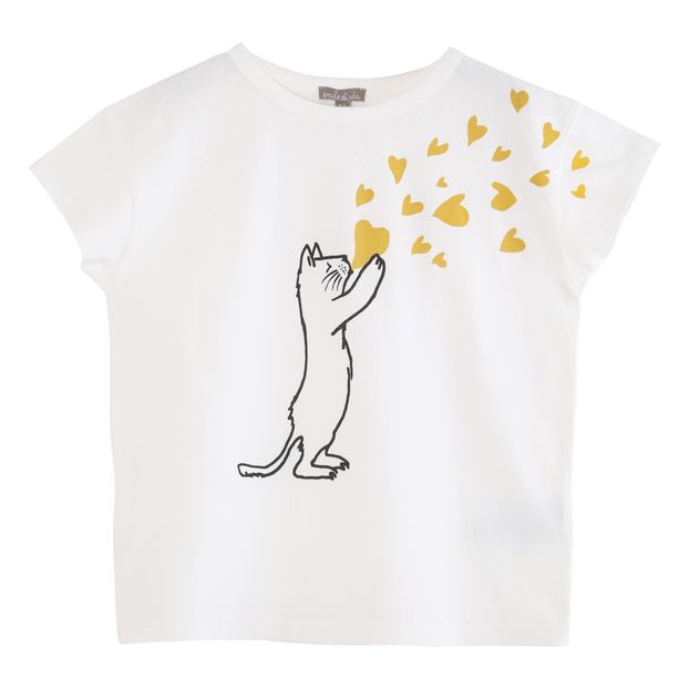 Camiseta Gato Corazones-product