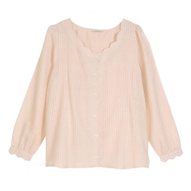 Blusa Festoneado - Colección Mujer --product
