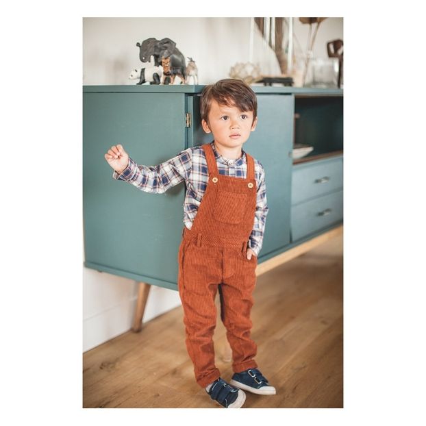 2-in-1-Latzhose aus Samt Artémis-product