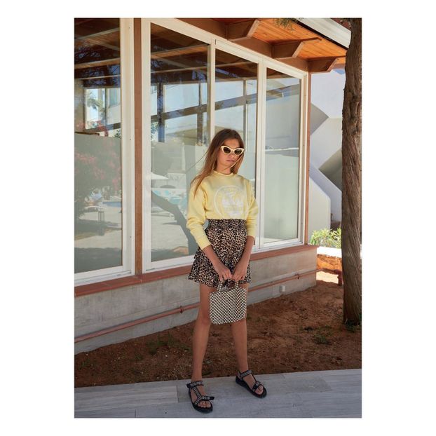 Isabella Leopard Fluid Skirt-product