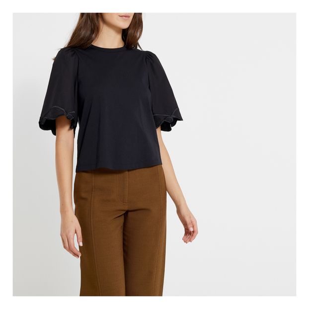 Ornate-sleeved top-product