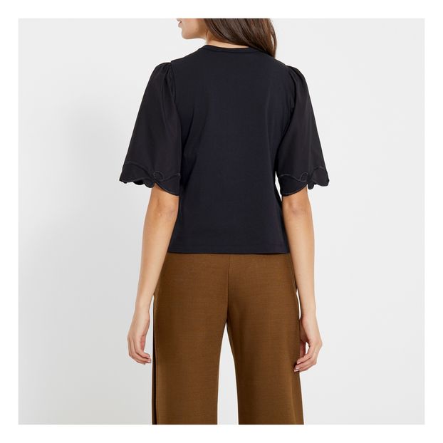 Ornate-sleeved top-product