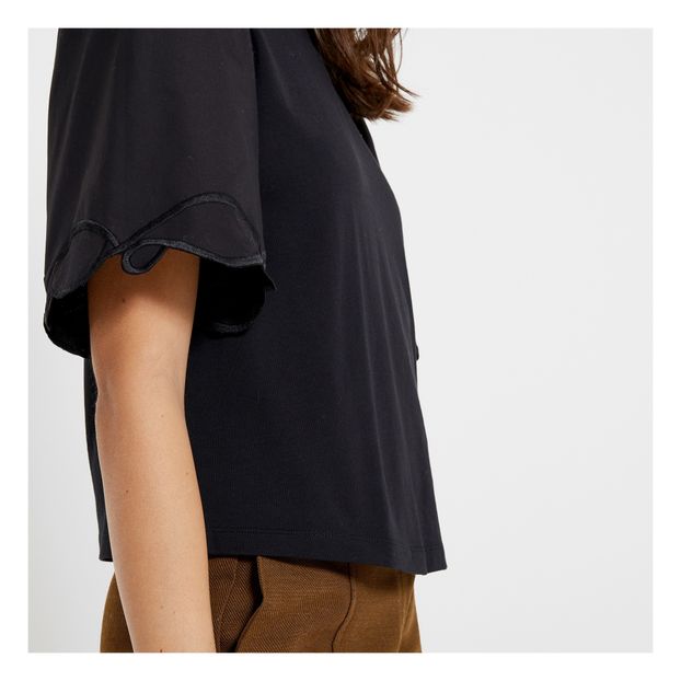 Ornate-sleeved top-product