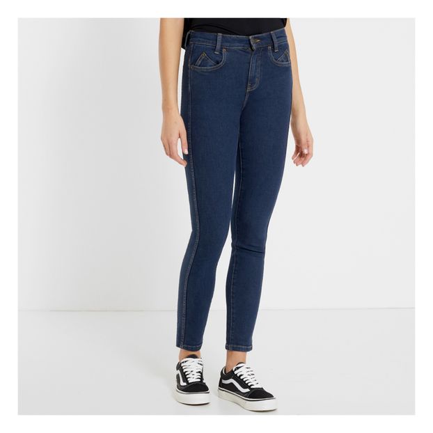 Jeans Stiletto de 7 bolsillos con cintura alta-product