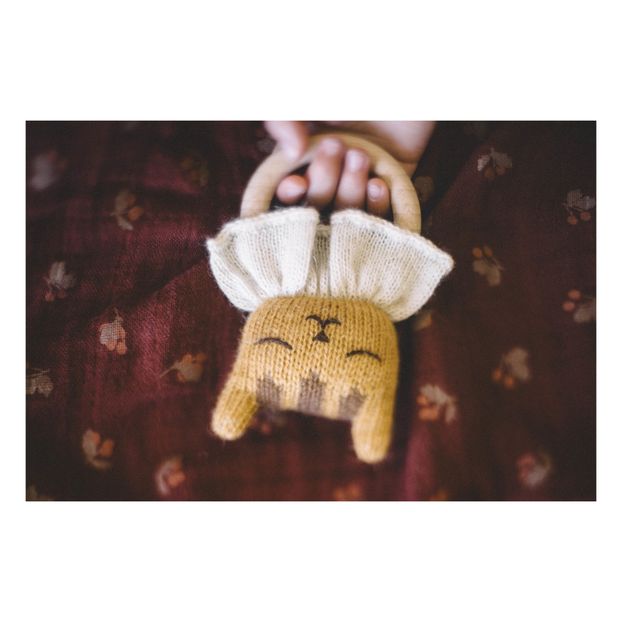 Tiger wooden rattle-product
