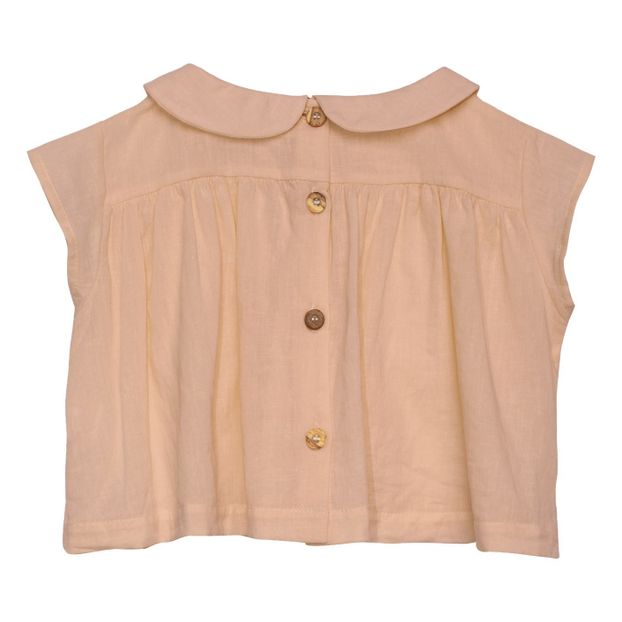Yoke Linen and Cotton Blouse-product