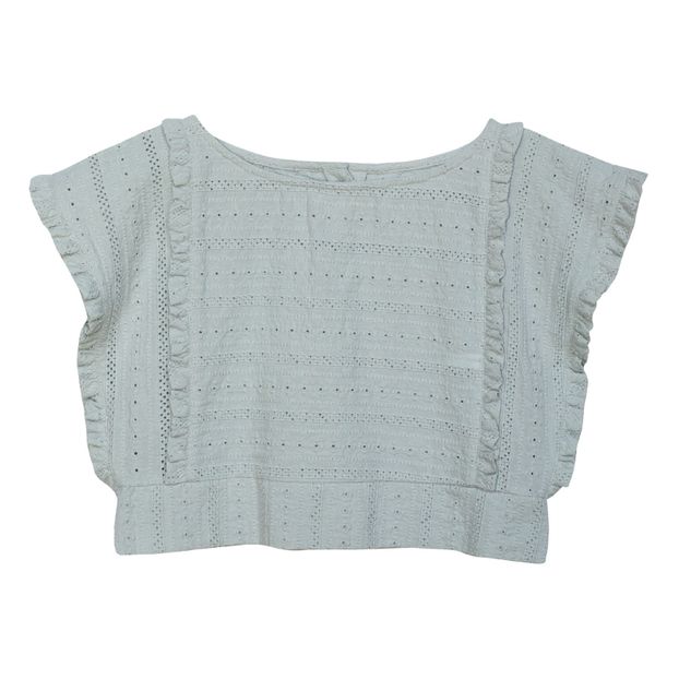 Julia Cropped Embroidered Blouse-product