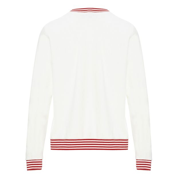 Sudadera de tela de rizo bordada Beso de algodón biológico-product