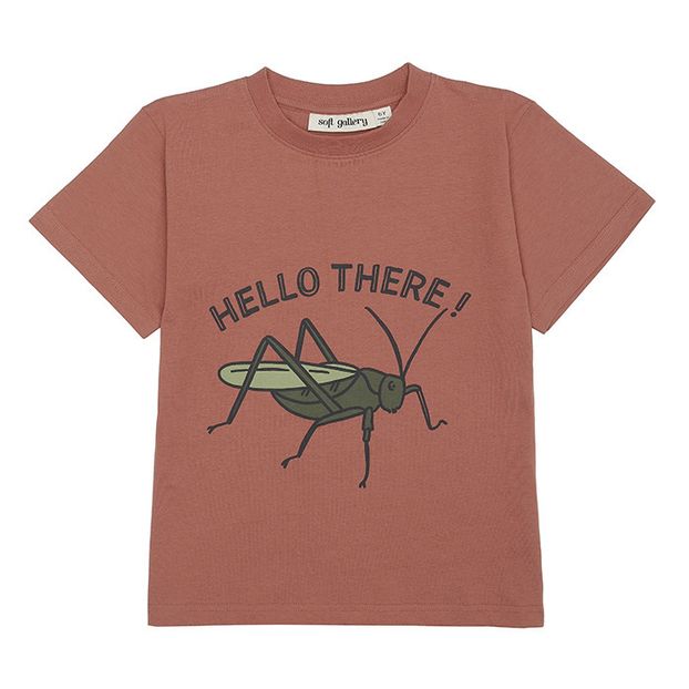 T-shirt Asger 'Hello There' in cotone bio-product
