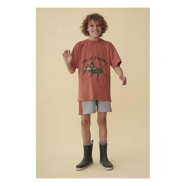 T-shirt Asger 'Hello There' in cotone bio-product
