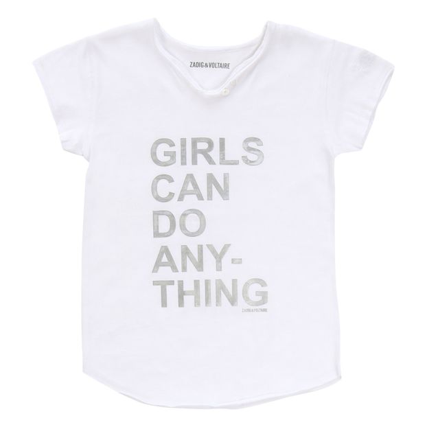 T-Shirt Girls Can Do Anything Glitter-product