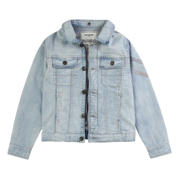 Removable Hooded Denim Jacket-product