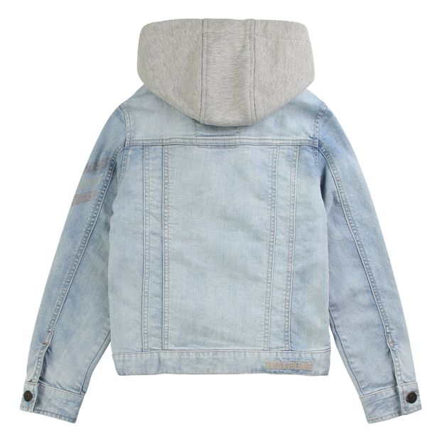 Removable Hooded Denim Jacket-product