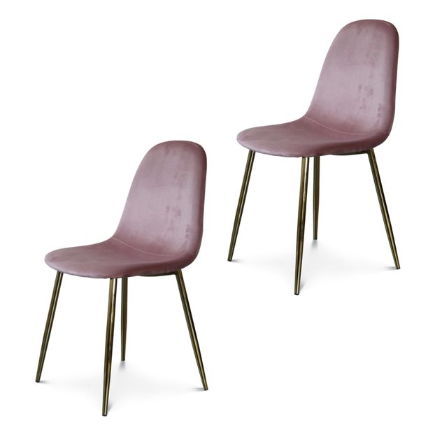 Stuhl aus Velours - 2er-Set-product