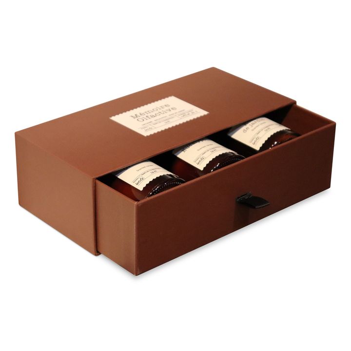 Bougies Rose de jardin, eucalyptus et orchidée - Set de 3- Image produit n°1