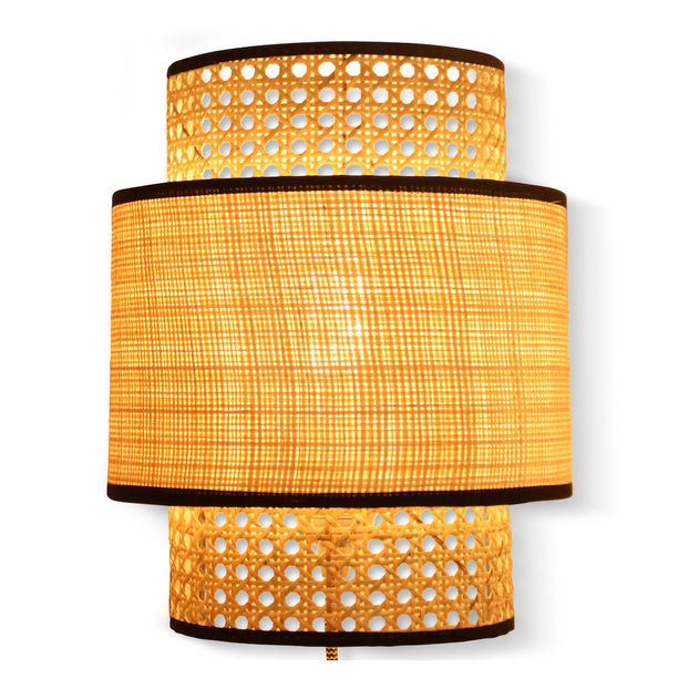 Rattan & Raffia Wall Light-product