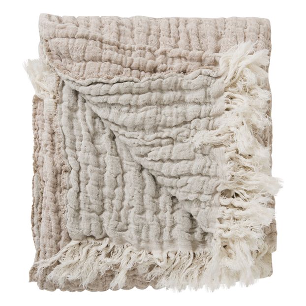 Mellow linen cotton throw-product