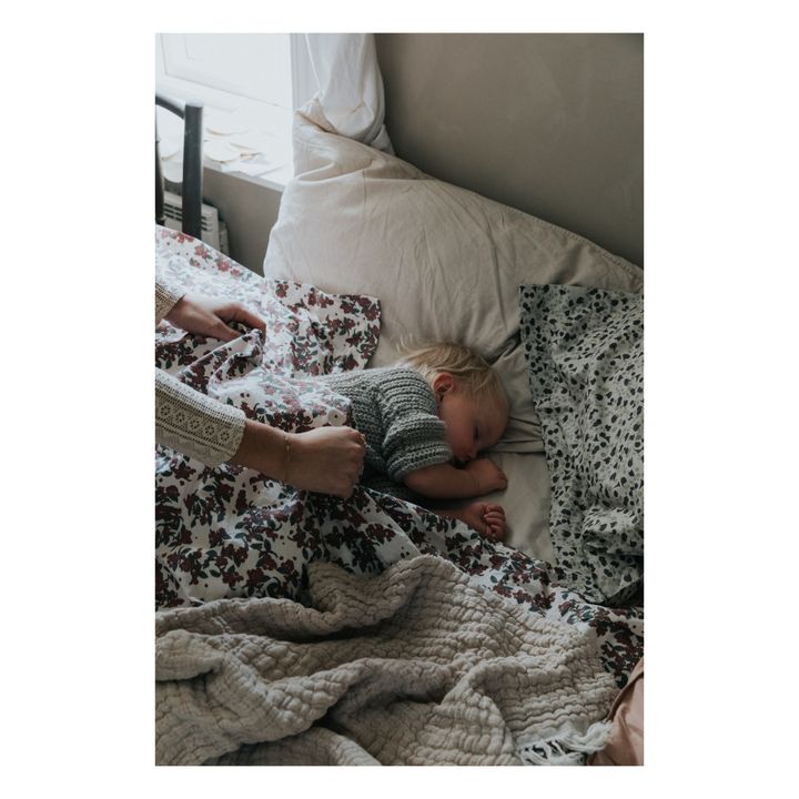 Plaid Mellow en lin et coton | Blush- Image produit n°3
