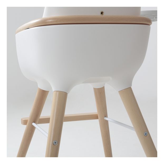 Chaise haute OVO LUXE ONE harnais en simili cuir beige-product