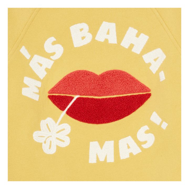 Sweat Coton Organic Mas Bahamas | Jaune tournesol- Image produit n°2