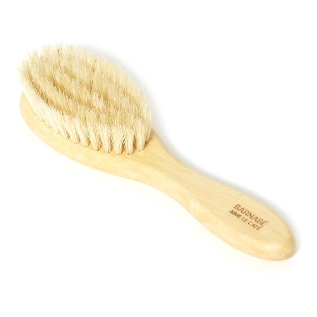 Brosse à cheveux chat en hêtre et poils de soie-product