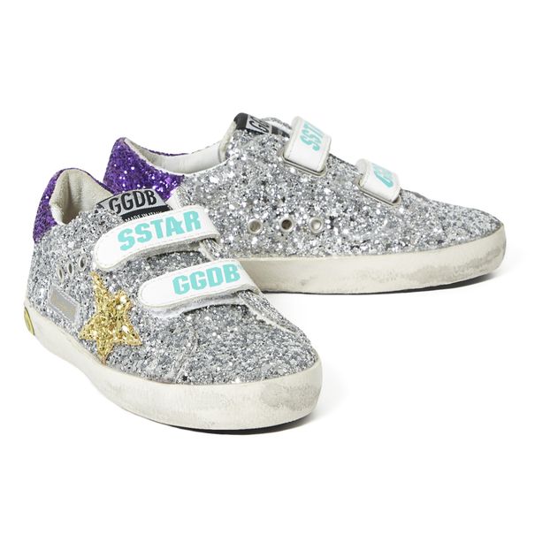 Deportivas Purpurina Velcro Old School-product
