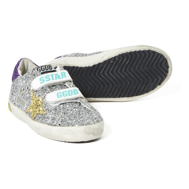 Deportivas Purpurina Velcro Old School-product