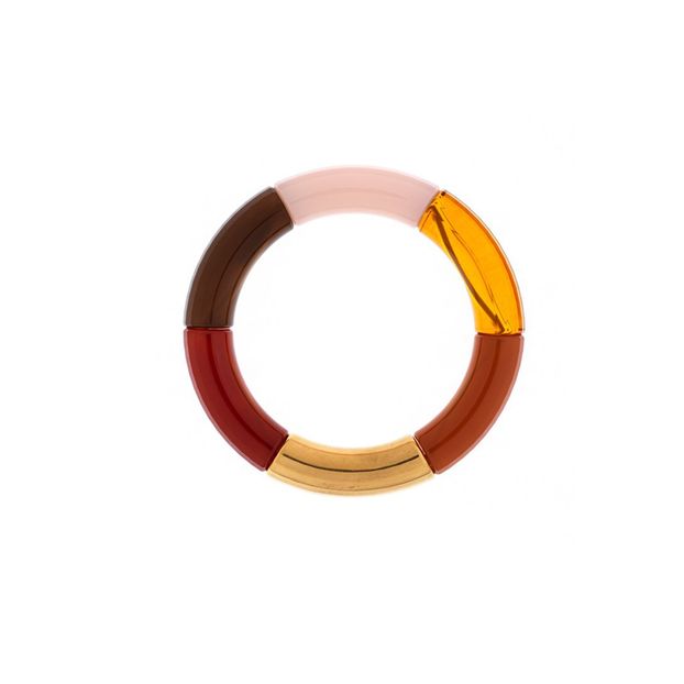 Bracelet Résine Plaque Or Surplus-product