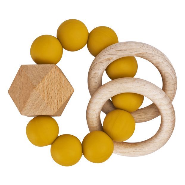Anneau de dentition Titan en silicone et bois-product